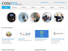 Tablet Screenshot of comsysqatar.net